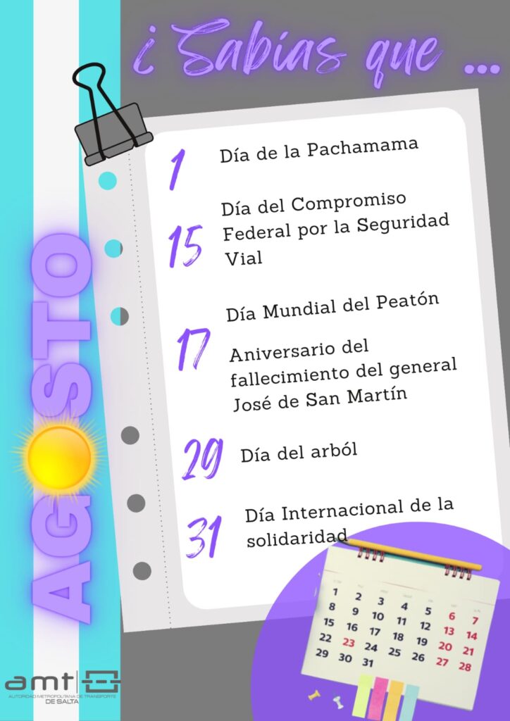 Efemérides mes de Agosto